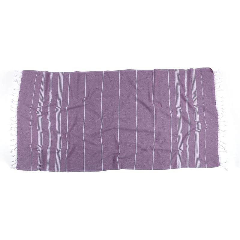 Buy Luxe Linen Bath Towel - Plum Bath Towels from Vaaree