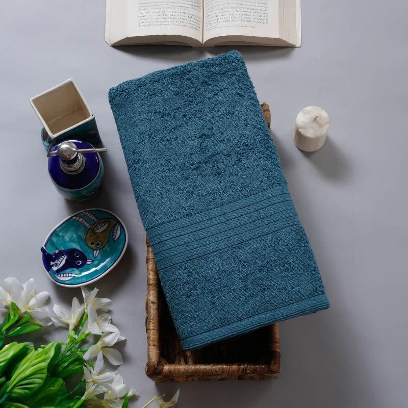 Buy Luxo Wrap Bath Towel - Dust Blue Bath Towels from Vaaree