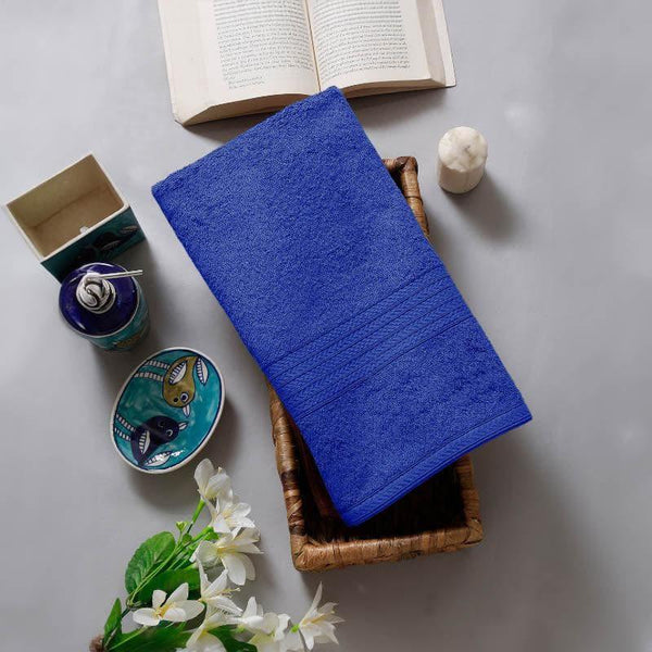 Buy Luxo Wrap Bath Towel - Royal Blue Bath Towels from Vaaree