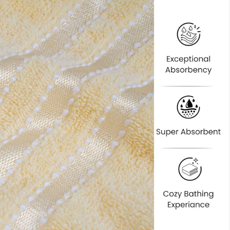 Buy Micro Cotton LuxeDry Comfort Solid Bath Towel - Beige Bath Towels from Vaaree