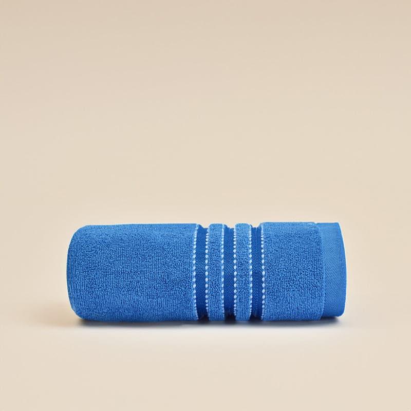 Buy Micro Cotton LuxeDry Comfort Solid Bath Towel - Blue Bath Towels from Vaaree