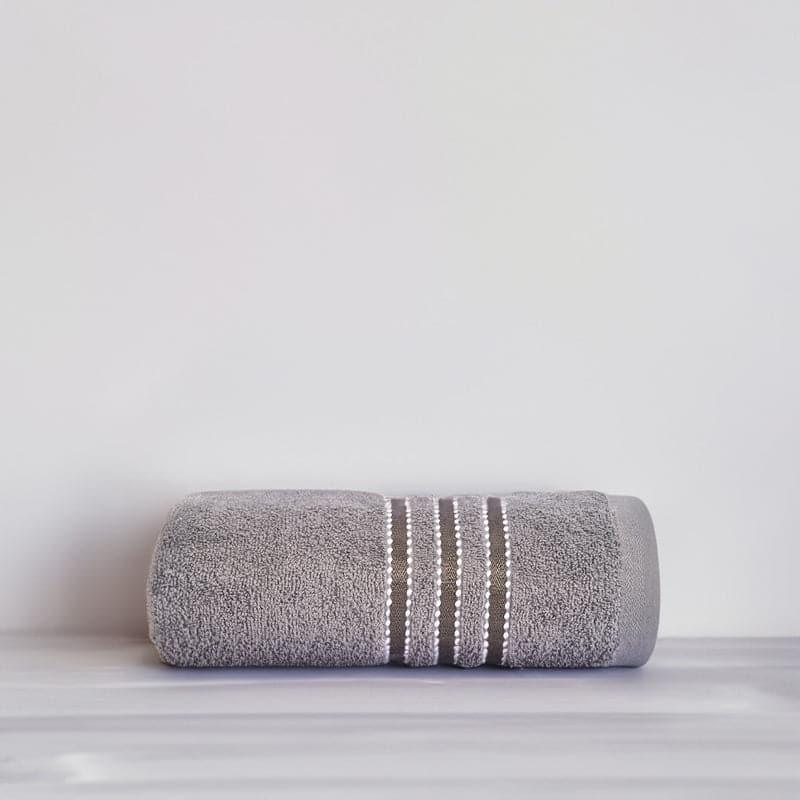 Buy Micro Cotton LuxeDry Comfort Solid Bath Towel - Grey Bath Towels from Vaaree