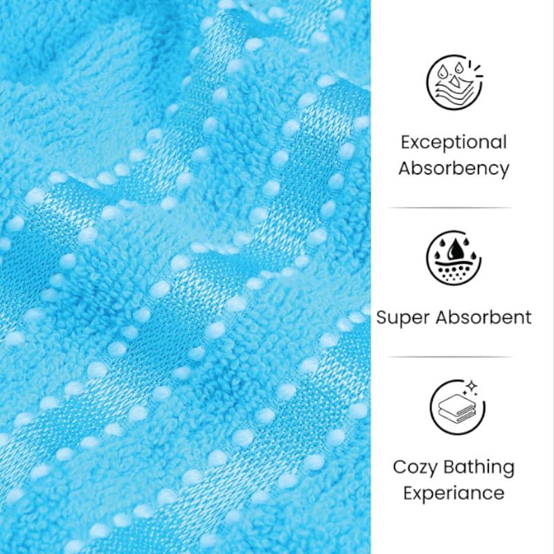 Buy Micro Cotton LuxeDry Comfort Solid Bath Towel - Light Blue Bath Towels from Vaaree