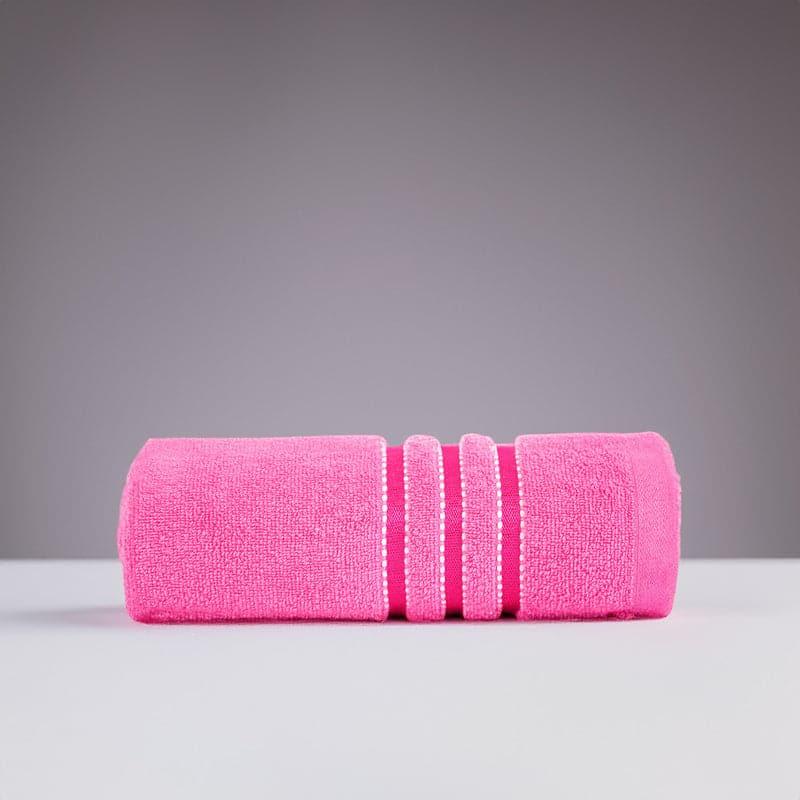 Buy Micro Cotton LuxeDry Comfort Solid Bath Towel - Pink Bath Towels from Vaaree