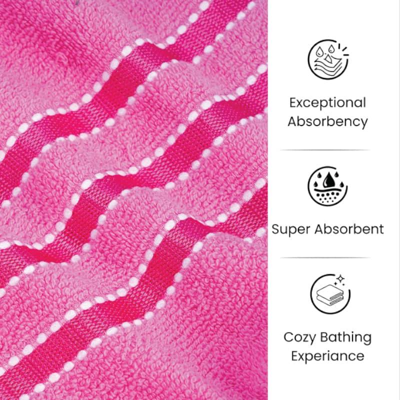 Buy Micro Cotton LuxeDry Comfort Solid Bath Towel - Pink Bath Towels from Vaaree