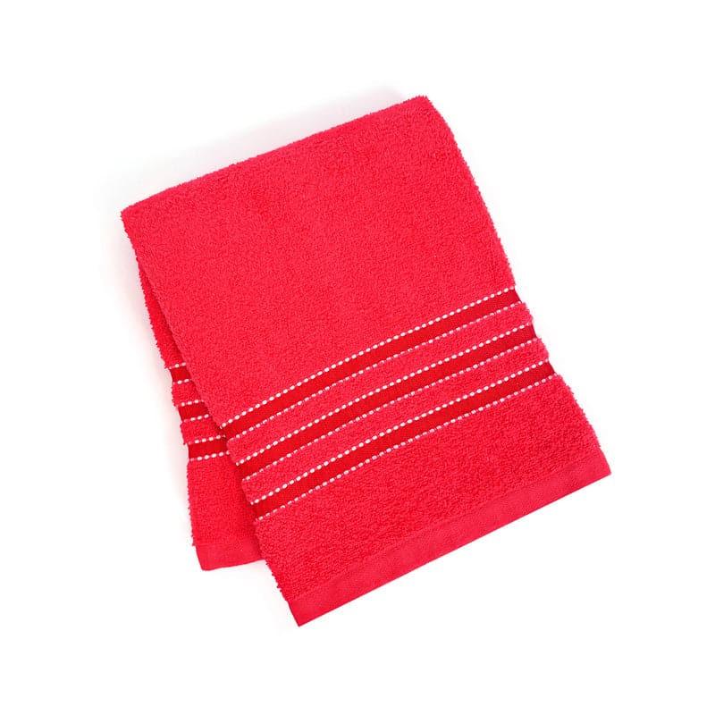 Buy Micro Cotton LuxeDry Comfort Solid Bath Towel - Red Bath Towels from Vaaree