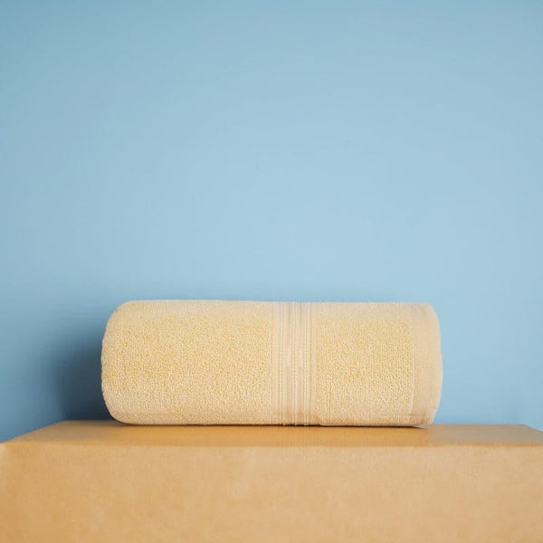 Buy Bath Towels - Micro Cotton LuxeDry Solid Bath Towel - Beige at Vaaree online
