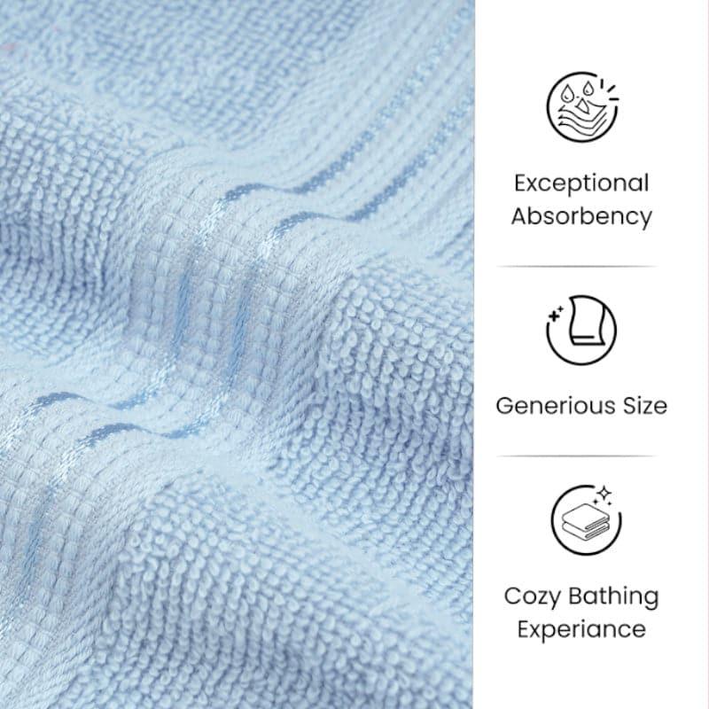 Buy Micro Cotton LuxeDry Solid Bath Towel - Ice Blue Bath Towels from Vaaree