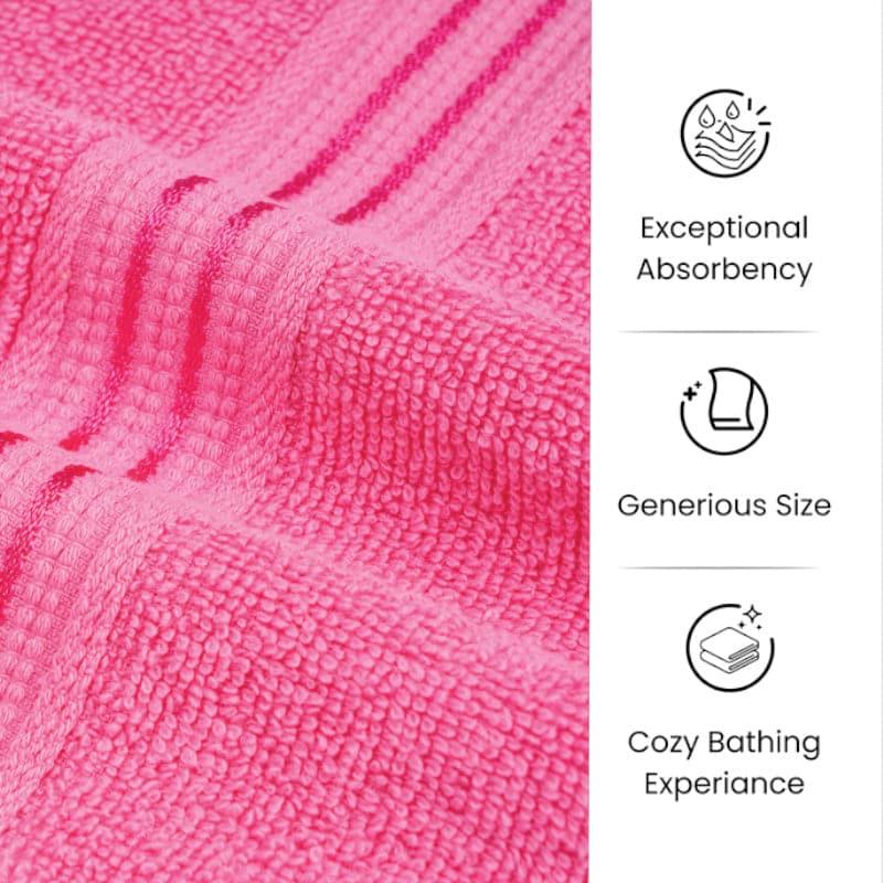 Buy Micro Cotton LuxeDry Solid Bath Towel - Pink Bath Towels from Vaaree