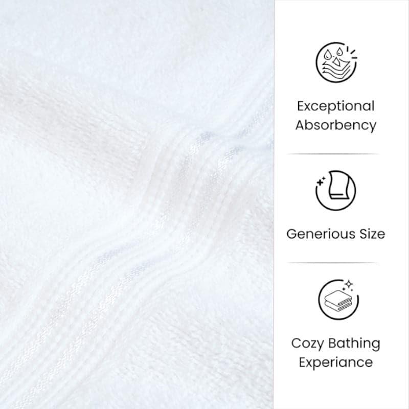 Buy Micro Cotton LuxeDry Solid Bath Towel - White Bath Towels from Vaaree