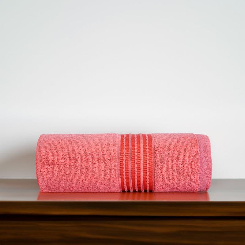 Buy Micro Cotton LuxeDry Soothe Bath Towel - Coral Bath Towels from Vaaree