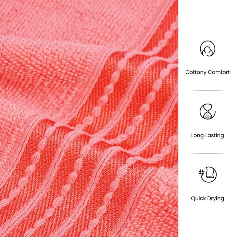 Buy Micro Cotton LuxeDry Soothe Bath Towel - Coral Bath Towels from Vaaree