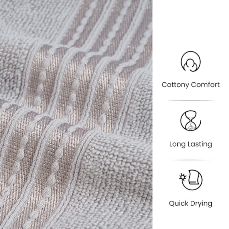 Buy Bath Towels - Micro Cotton LuxeDry Soothe Bath Towel - Grey at Vaaree online