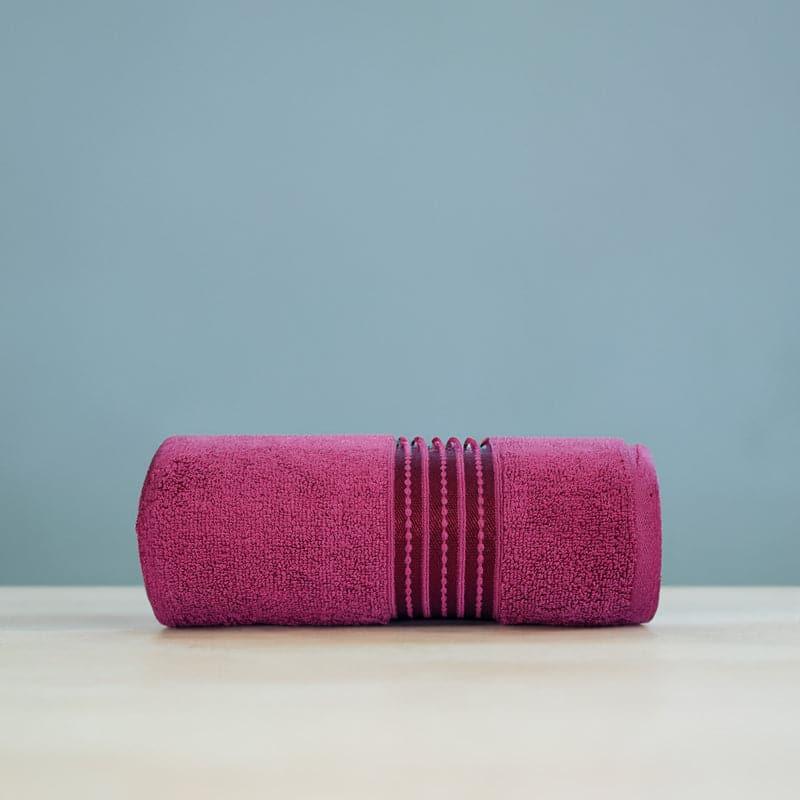 Buy Micro Cotton LuxeDry Soothe Bath Towel - Maroon Bath Towels from Vaaree