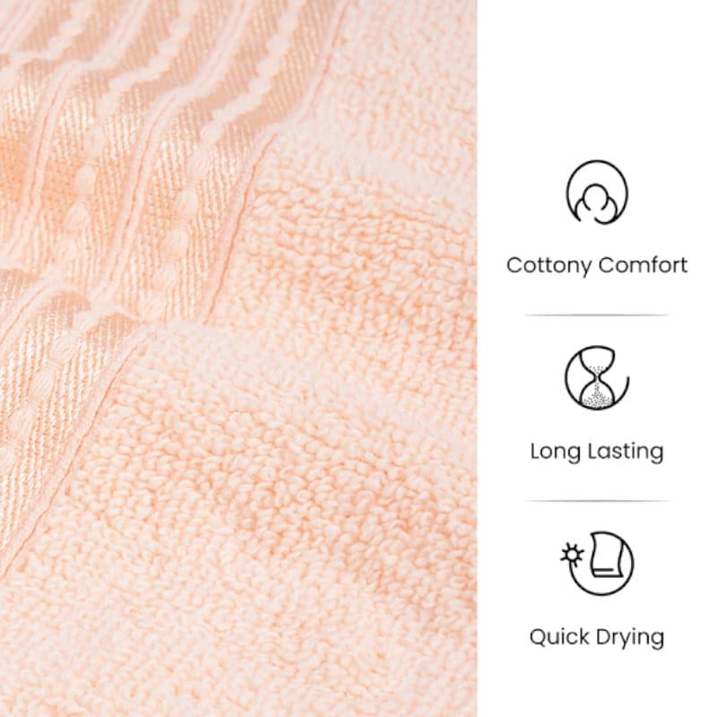 Buy Micro Cotton LuxeDry Soothe Bath Towel - Peach Bath Towels from Vaaree