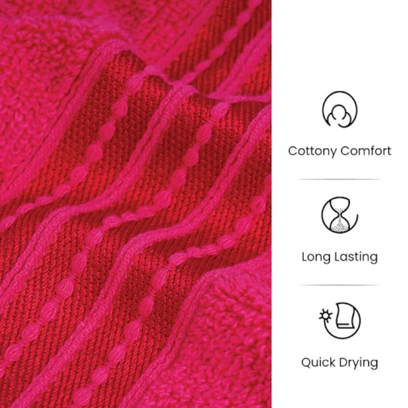Buy Bath Towels - Micro Cotton LuxeDry Soothe Bath Towel - Red at Vaaree online