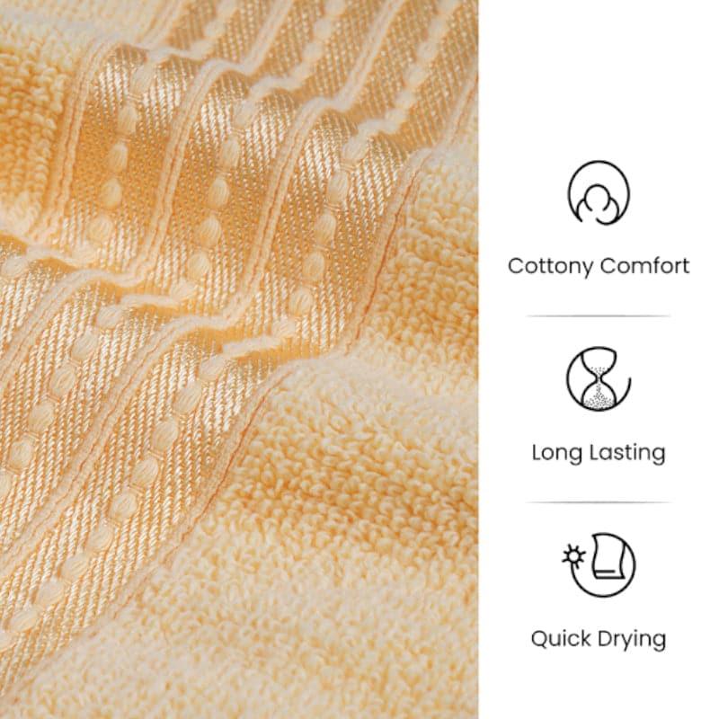 Buy Micro Cotton LuxeDry Soothe Bath Towel - Yellow Bath Towels from Vaaree