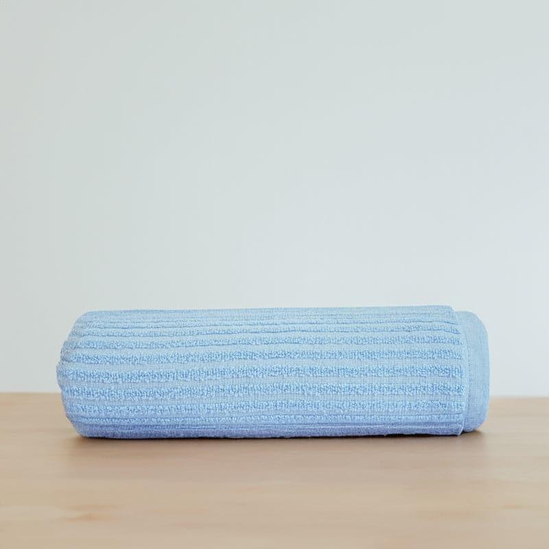 Buy Micro Cotton LuxeDry Striped Bath Towel - Blue Bath Towels from Vaaree