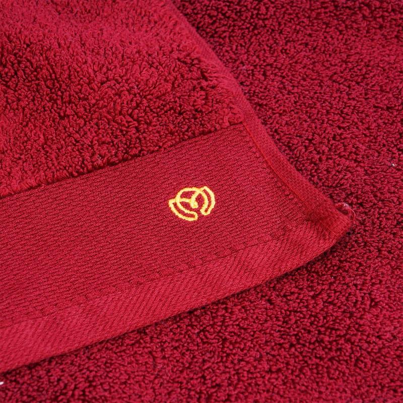 Buy Micro Cotton Soft Serenity Solid Bath Towel - Red Bath Towels from Vaaree