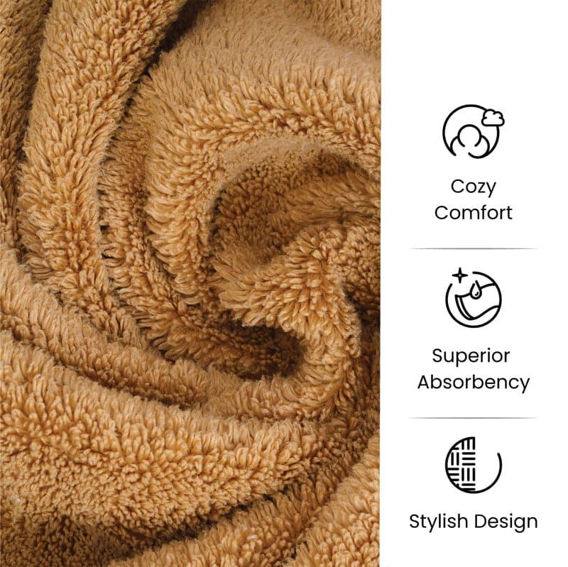 Buy Micro CottonSoft Serenity Solid Bath Towel - Brown Bath Towels from Vaaree