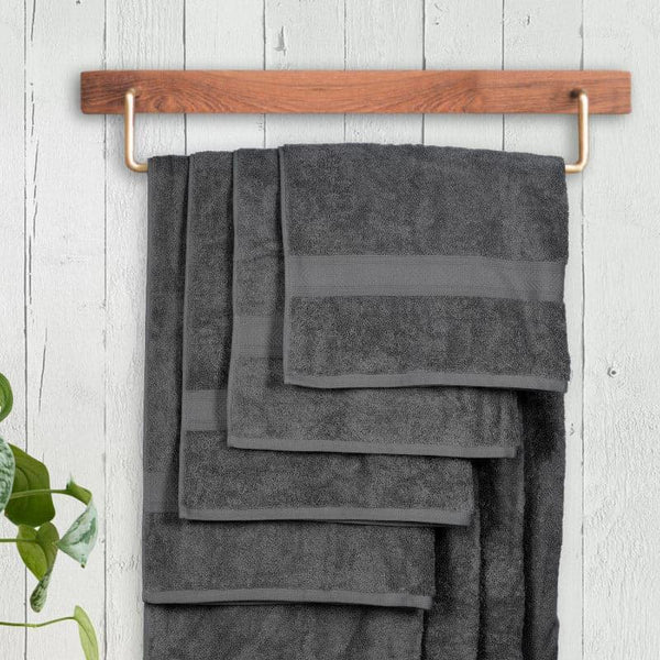 Buy Myst Bath Towel (Charcol) - Set Of Four Bath Towels from Vaaree