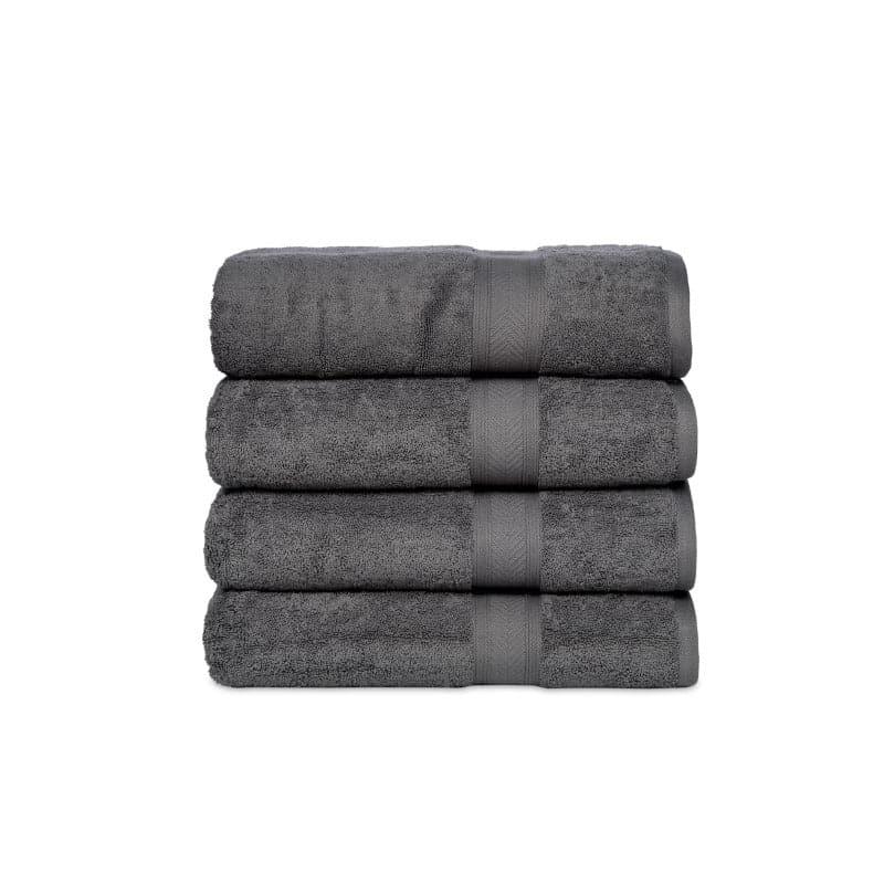 Buy Myst Bath Towel (Charcol) - Set Of Four Bath Towels from Vaaree