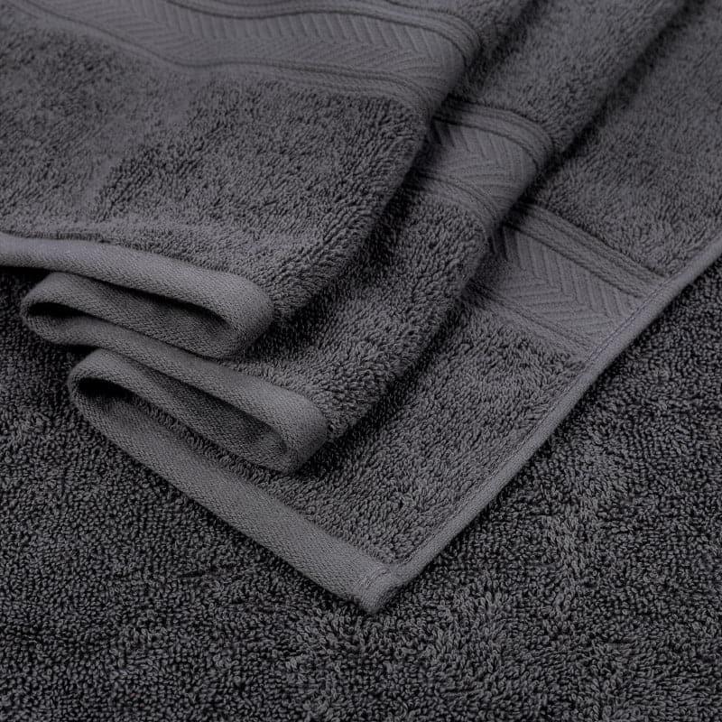 Buy Myst Bath Towel (Charcol) - Set Of Four Bath Towels from Vaaree