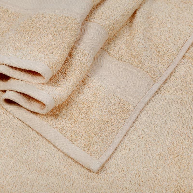 Buy Myst Bath Towel (Cream) - Set Of Four Bath Towels from Vaaree