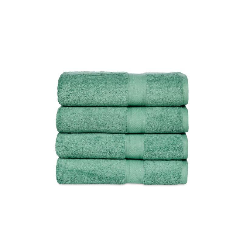 Buy Myst Bath Towel (Green) - Set Of Four Bath Towels from Vaaree