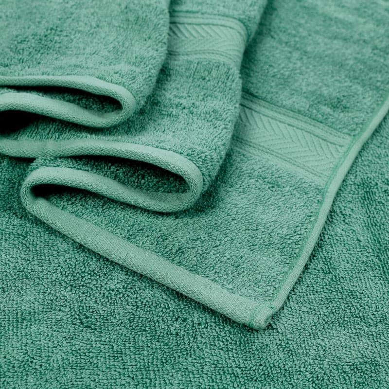 Buy Myst Bath Towel (Green) - Set Of Four Bath Towels from Vaaree