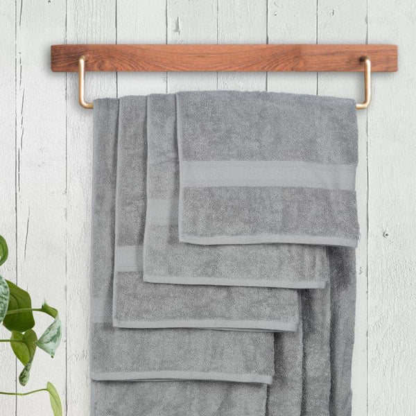 Buy Myst Bath Towel (Grey) - Set Of Four Bath Towels from Vaaree