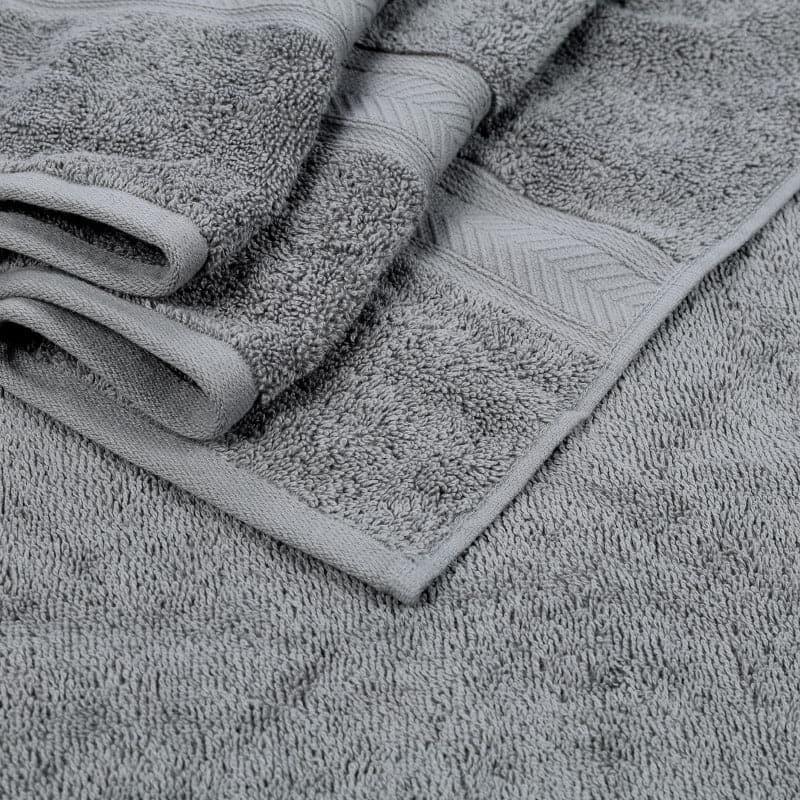 Buy Myst Bath Towel (Grey) - Set Of Four Bath Towels from Vaaree