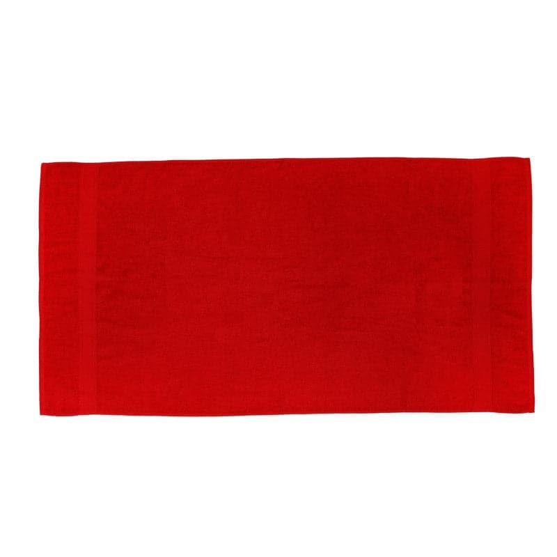 Buy Myst Bath Towel (Red) - Set Of Four Bath Towels from Vaaree