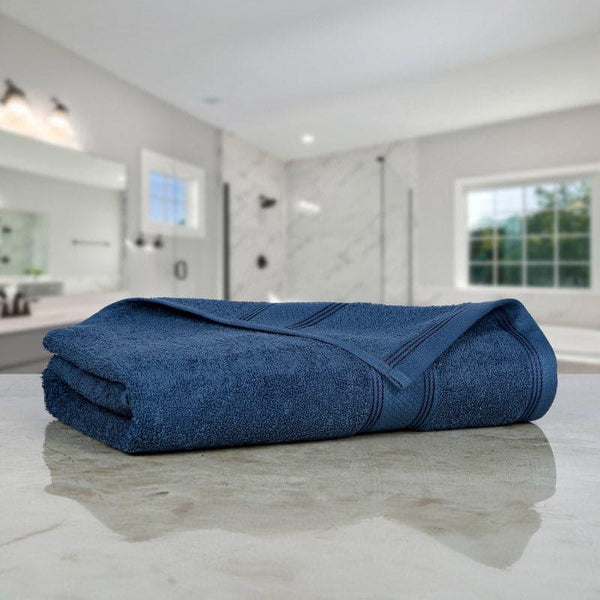 Buy Bath Towels - Ozella Bath Towel - Cobalt at Vaaree online