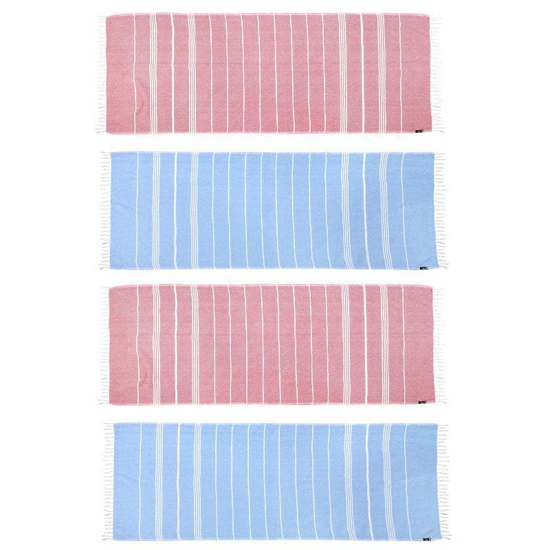 Buy Bath Towels - Pure Delight Towels (Blue & Pink) - Set Of Four at Vaaree online