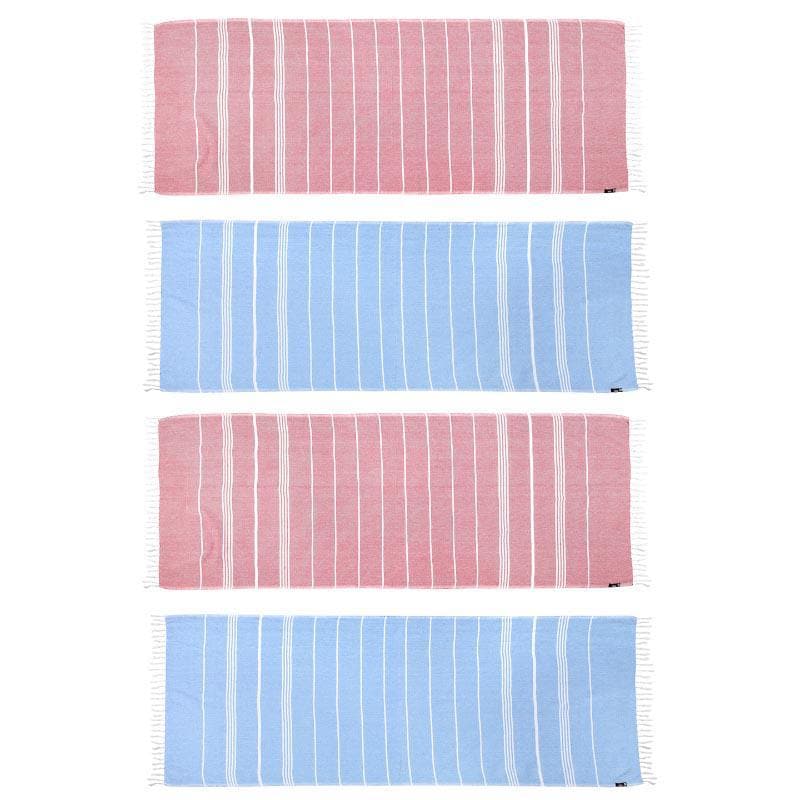 Buy Pure Delight Bath Towels (Blue & Pink) - Set Of Four Bath Towels from Vaaree