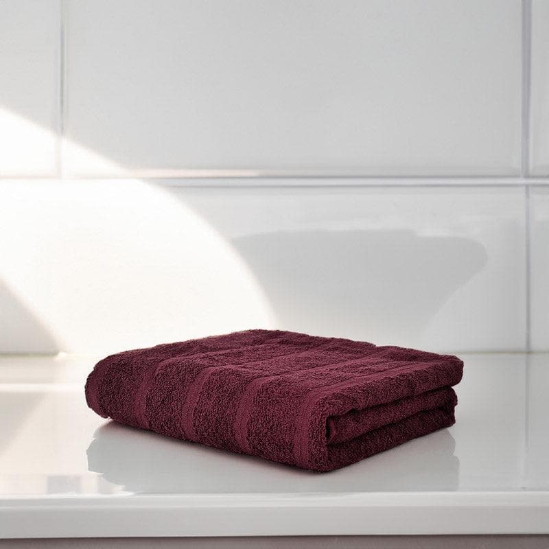Buy Bath Towels - Soak Sorcery Bath Towel - Burgundy at Vaaree online