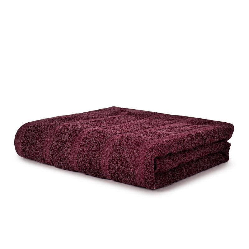 Buy Soak Sorcery Bath Towel - Burgundy Bath Towels from Vaaree