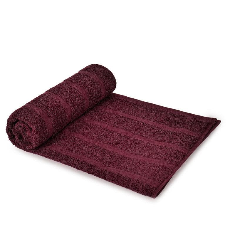 Buy Soak Sorcery Bath Towel - Burgundy Bath Towels from Vaaree