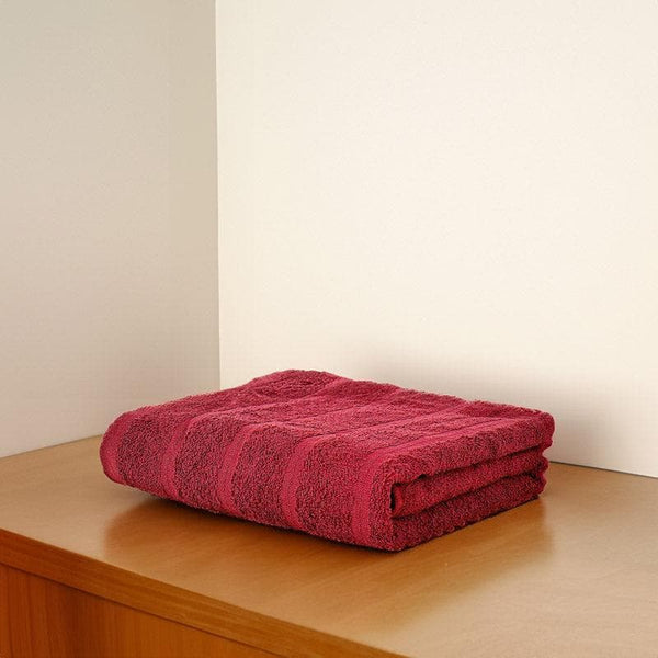 Buy Soak Sorcery Bath Towel - Red Bath Towels from Vaaree