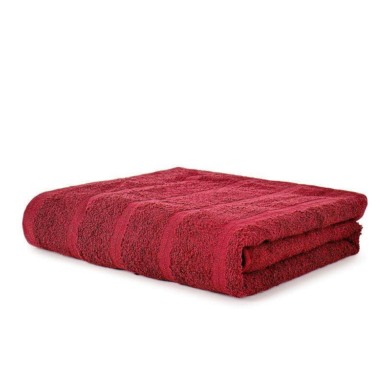 Buy Soak Sorcery Bath Towel - Red Bath Towels from Vaaree