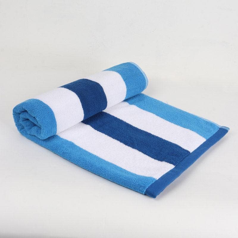 Buy Stripe Splash Bath Towel - Blue Bath Towels from Vaaree