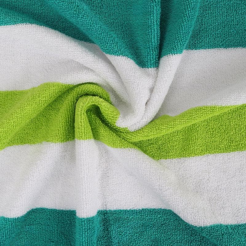 Buy Stripe Splash Bath Towel (Dark Green & Light Green) - Set Of Two Bath Towels from Vaaree