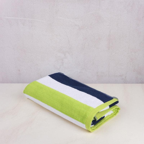 Buy Stripe Splash Bath Towel - Green Bath Towels from Vaaree