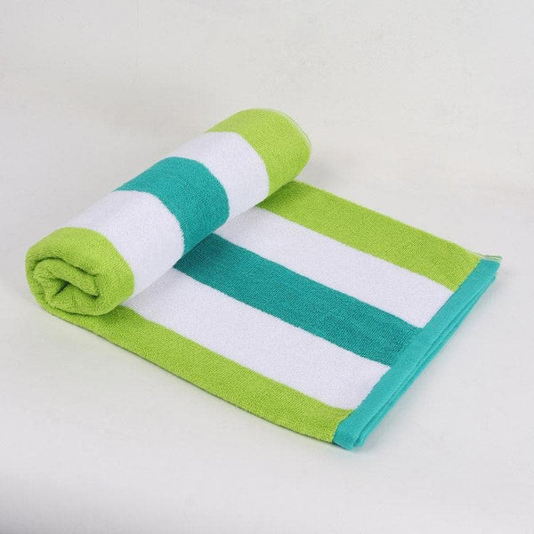 Buy Stripe Splash Bath Towel - Light Green Bath Towels from Vaaree