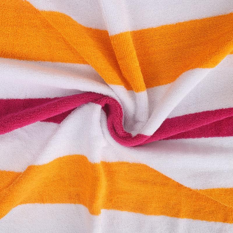 Buy Stripe Splash Bath Towel - Orange Bath Towels from Vaaree