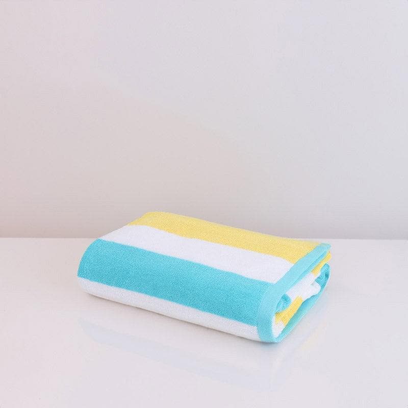 Buy Stripe Splash Bath Towel - Yellow Bath Towels from Vaaree