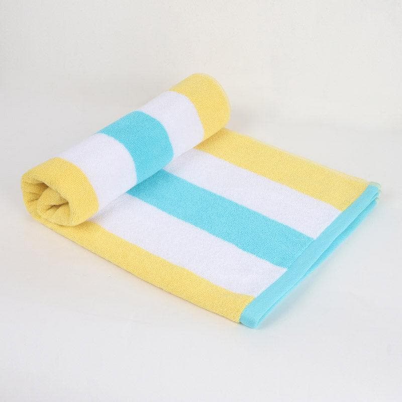 Buy Stripe Splash Bath Towel - Yellow Bath Towels from Vaaree