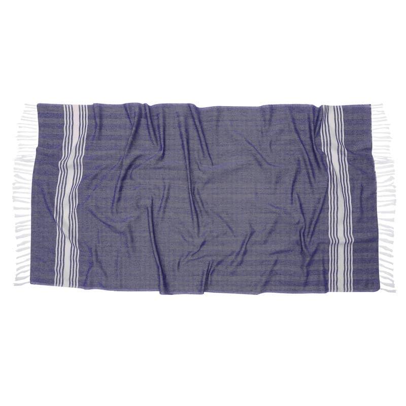 Buy Striped Bliss Bath Towel - Blue Bath Towels from Vaaree