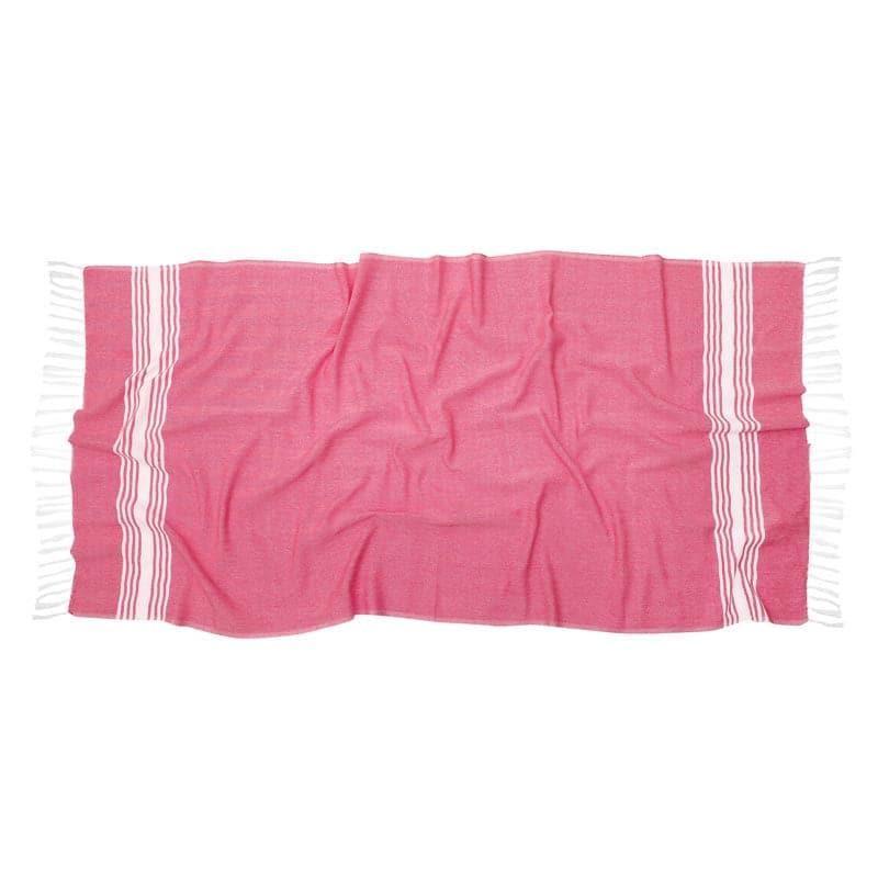 Buy Striped Bliss Bath Towel - Coral Bath Towels from Vaaree